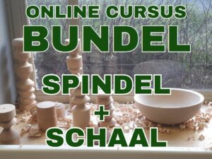 Online Houtdraaicursus Bundel: Spindeldraaien en Schaaldraaien